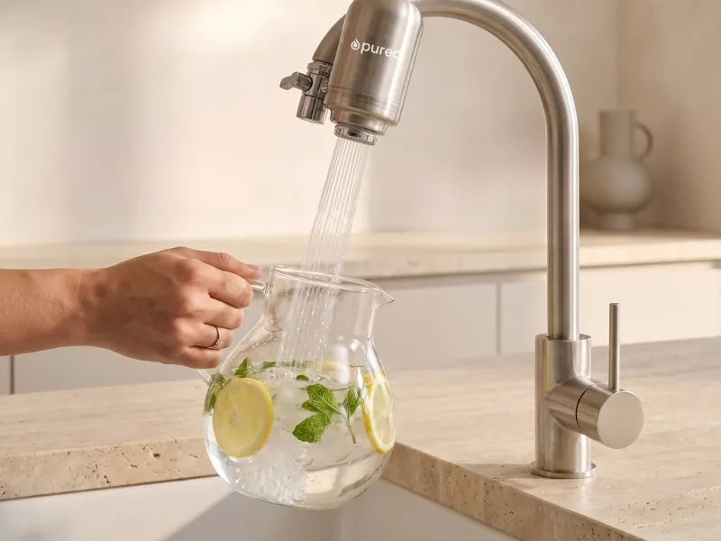 Agua filtrada, directamente de tu grifo.